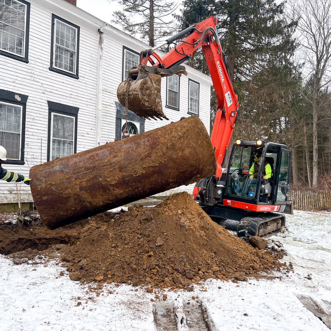 Storage tank removal in Bolton & Tolland, CT