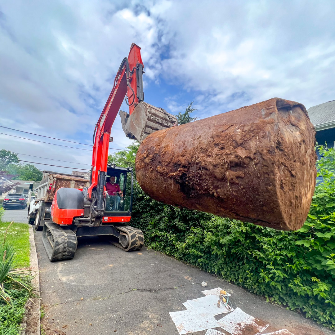 Underground storage tank removal in Ellington & Avon, CT